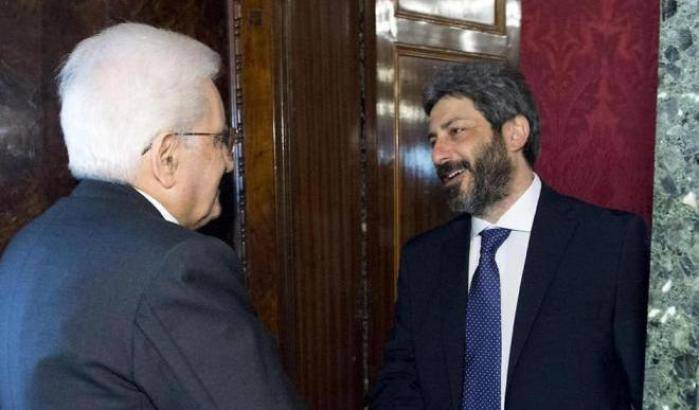 Mattarella e Roberto Fico