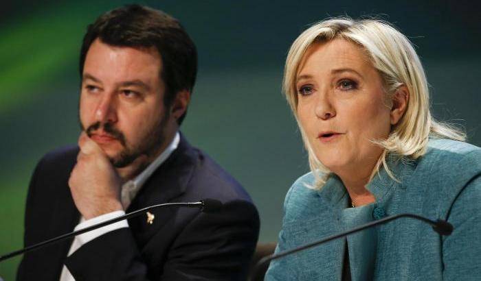 Matteo Salvini e Marine Le Pen