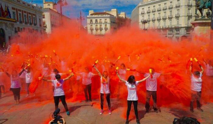 Manifestazione a Madrid contro la tauromachia, ossia la Corrida