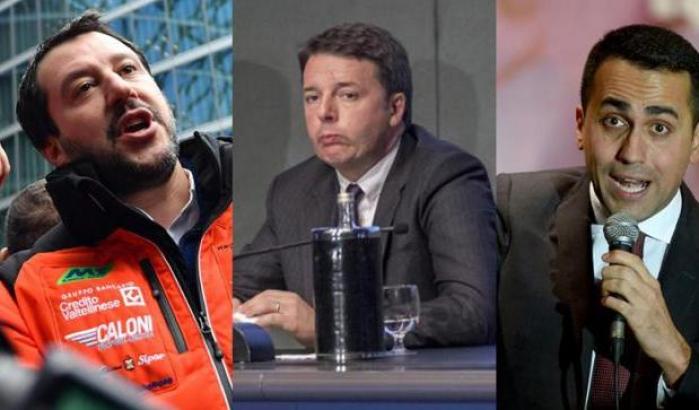 Salvini, Di Maio, Renzi