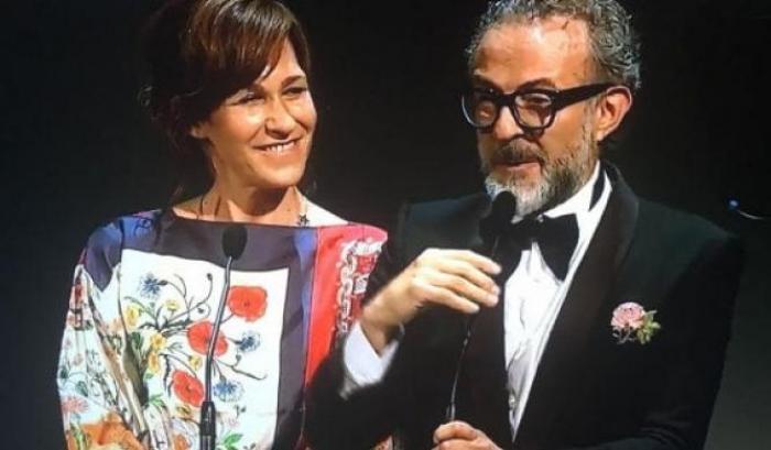 Massimo Bottura e la moglie Lara Gilmore