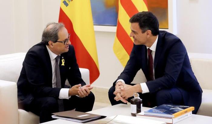 Incontro tra Sanchez e il leader catalano Totta: un filo di speranza