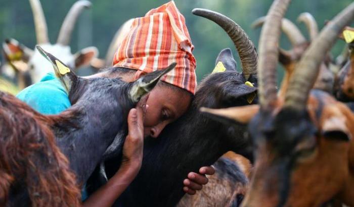 La migrante etiope Agitu Idea Gudeta che vive nel trentino