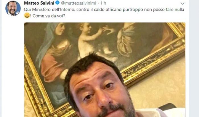 Salvini, almeno le battute da Bagaglino sul caldo africano ce le risparmi