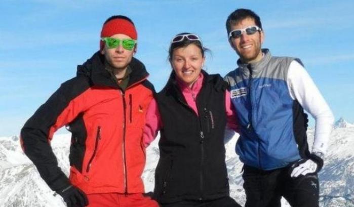 Le tre giovani vittime del Monte Bianco
