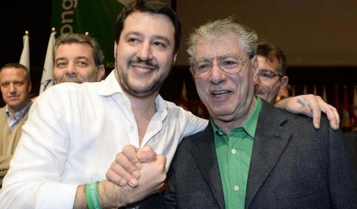 Matteo Salvini e Umberto Bossi