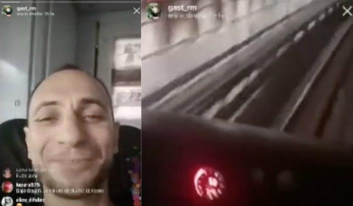 Falla nella sicurezza in diretta social, a Roma un rapper occupa la cabina di guida della metro B