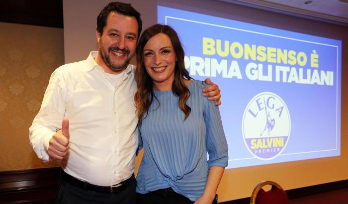 Lucia Borgonzoni e Matteo Salvini