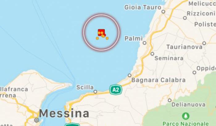 Terremoto in Calabria, scossa di magnitudo 4.2 sulla costa: avvertita anche a Messina