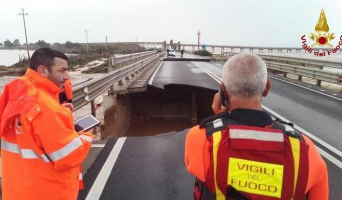 Ecco perché è crollato il ponte che collega Capoterra a Cagliari