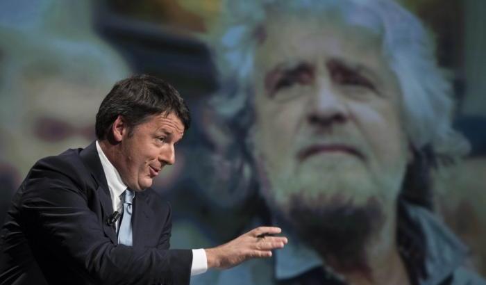 Renzi e Beppe Grillo