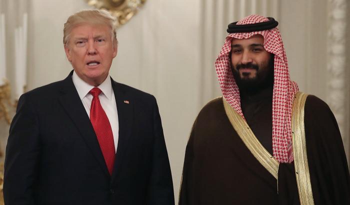 Donald Trump e Mohammed bin Salman.