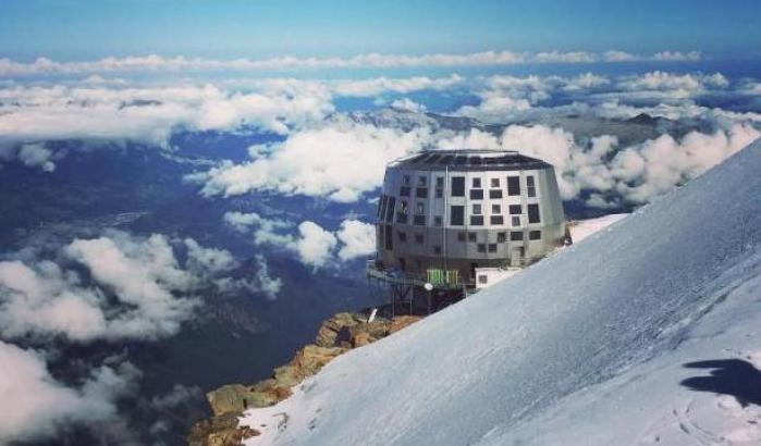 Il rifugio Gouter sul Monte Bianco