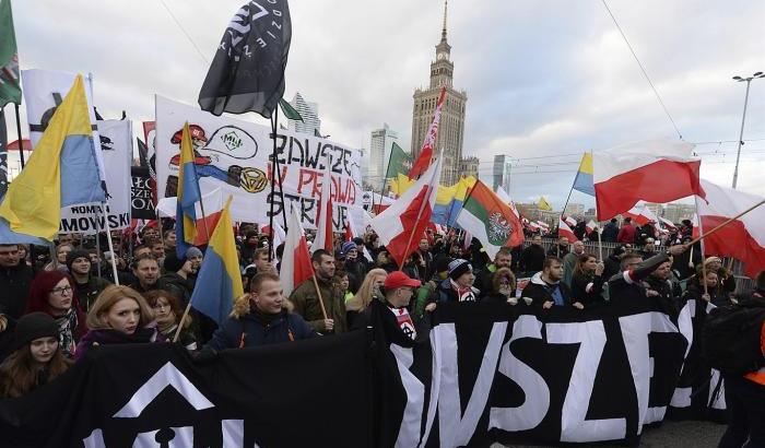 Manifestazione dell'estrema destra in Polonia