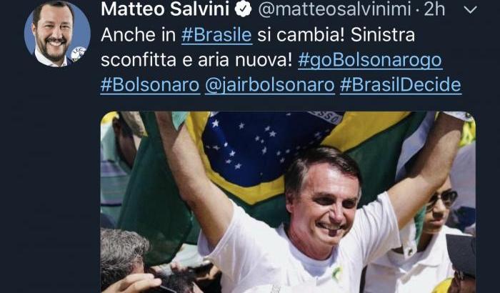 000513A6-salvini-e-bolsonaro Salvini e Bolsonaro