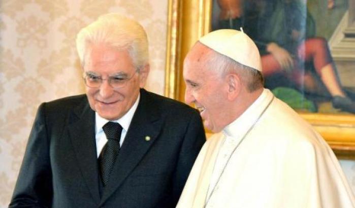 Mattarella e Papa Francesco