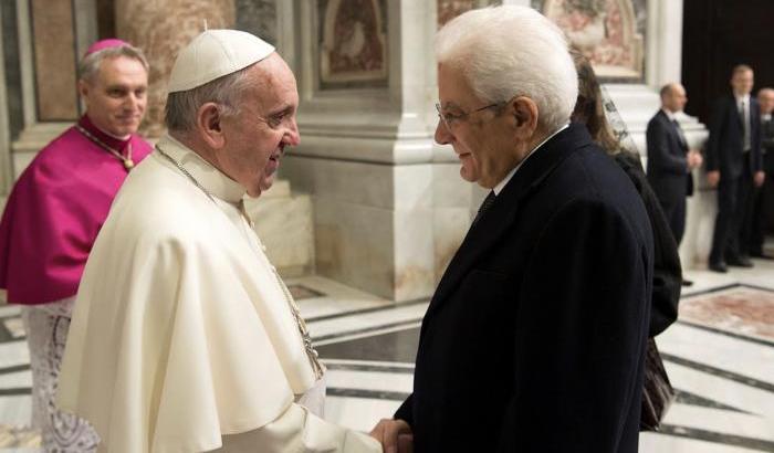 Mattarella e Papa Francesco