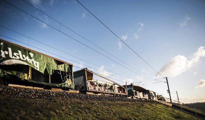 Il Great Belt Bridge dopo l'incidente