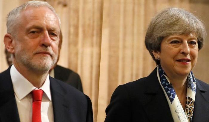 Theresa May e Jeremy Corbyn