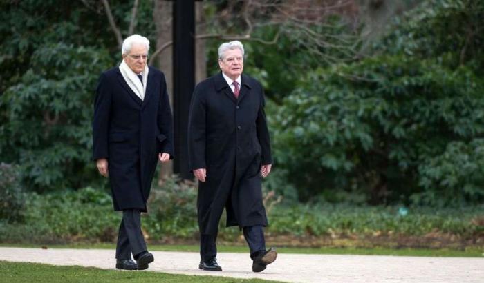 Sergio Mattarella e Joachim Gauck