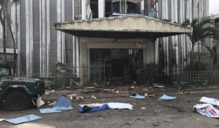 La Cattedrale presa di mira nell'attentato