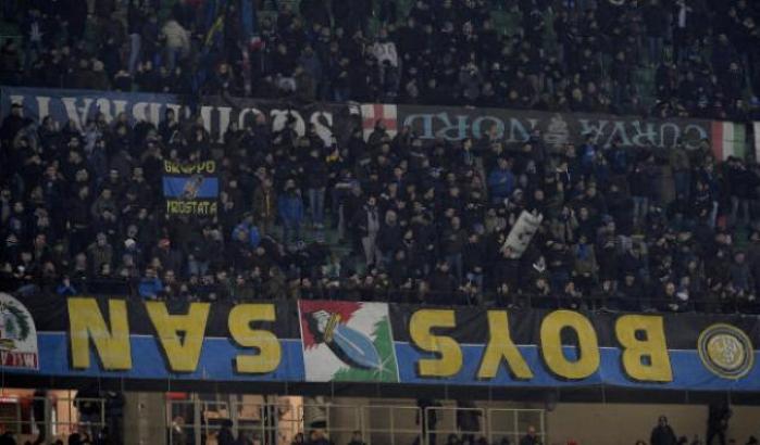 Gli ultras di destra dell'Inter attaccano la società: "una pagliacciata sul razzismo"