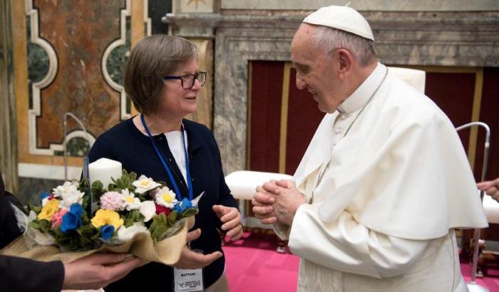 Suor Gabriella Bottani con papa Francesco