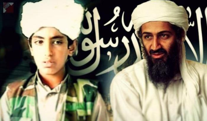 Hamza Bin Laden e il padre Osama
