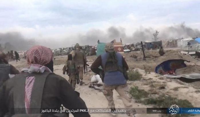 Jihadisti dell'Isis a Baghouz