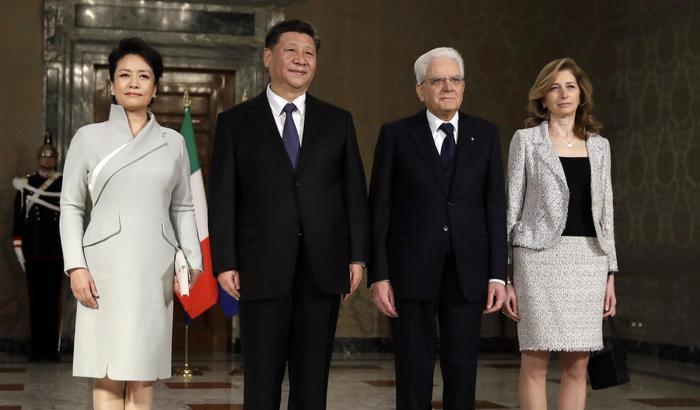 Xi Jinping e Sergio Mattarella