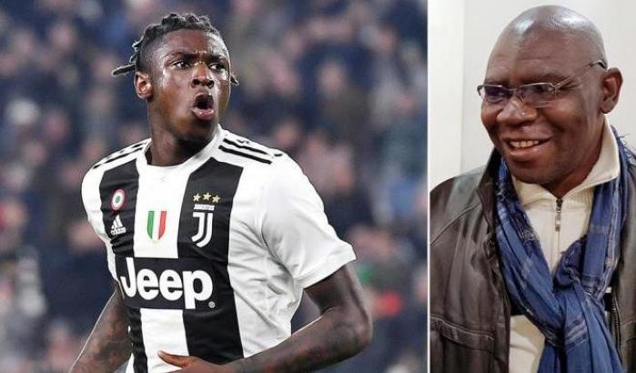 Moise Kean e suo padre, Biorou Jean Kean