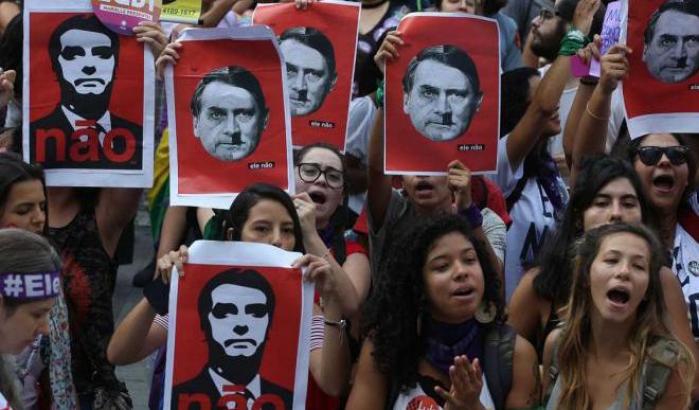 Manifestazione in Brasile contro Bolsonaro