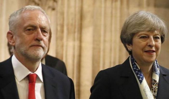 Theresa May e Jeremy Corbyn