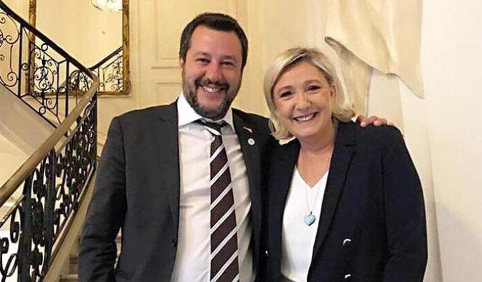 Gli estremisti di destra Salvini e Le Pen promettono una 'Manifestazione insieme'