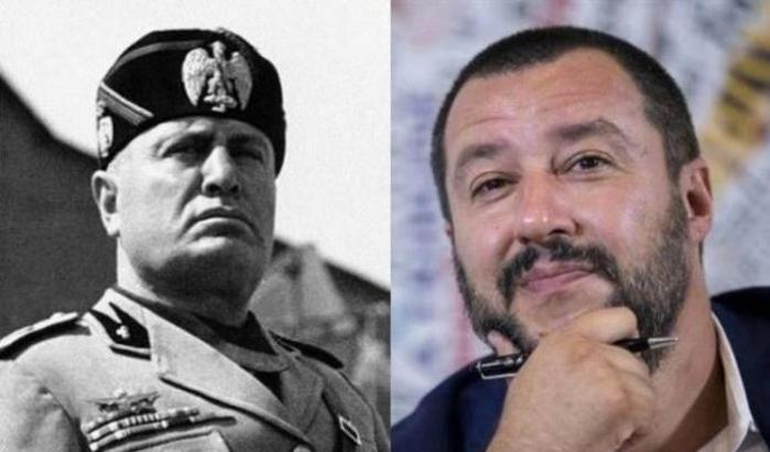 Mussolini e Salvini
