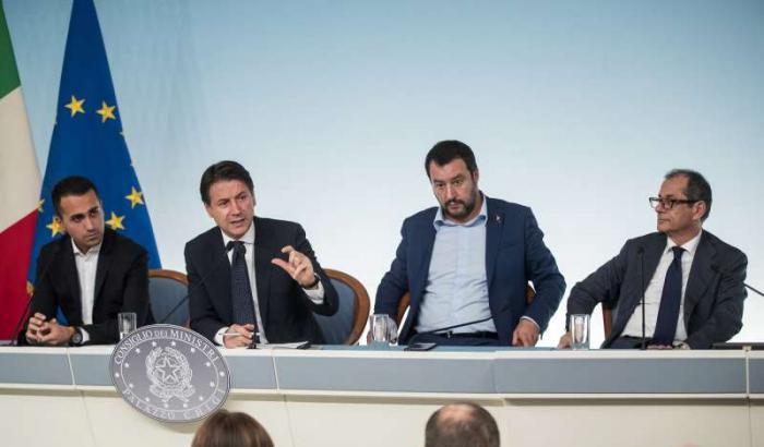 Di Maio, Conte, Salvini e Tria