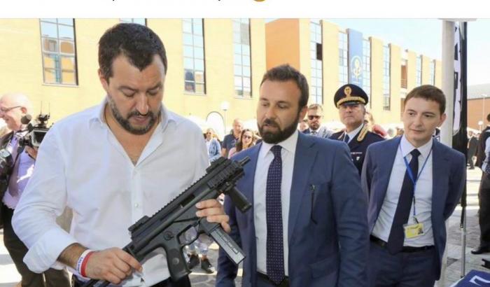 Salvini nel post di Morisi