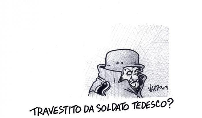 La vignetta di Vauro su Salvini e Mussolini