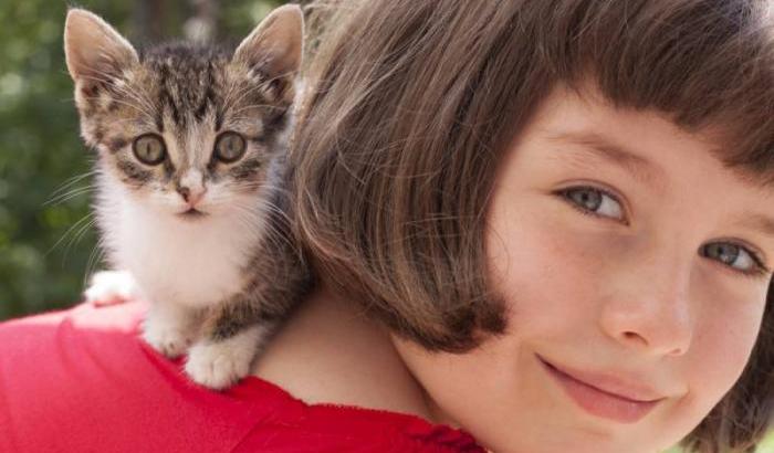 E' vero che gli animali fanno bene alla salute: un gatto calma un bimbo autistico