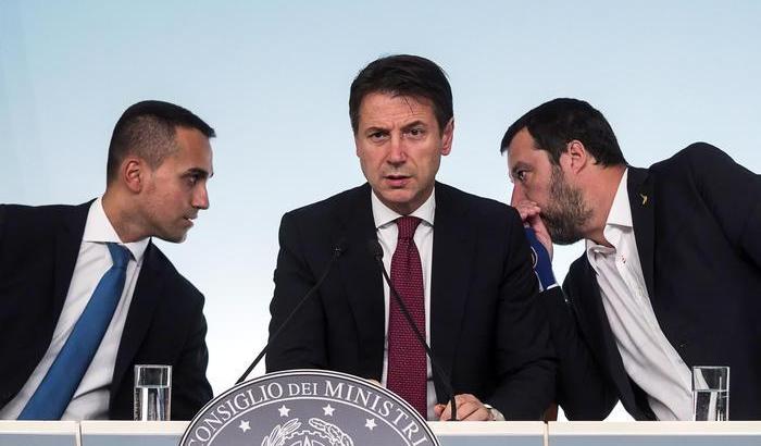 Di Maio, Conte e Salvini