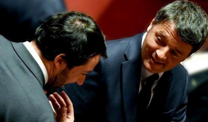 Matteo Renzi e Matteo Salvini