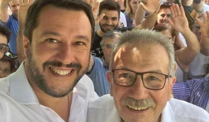 Il sindaco di Legnano Fratus e Salvini