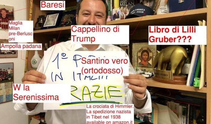 Nella libreria di Salvini spunta il libro su Himmler alle crociate