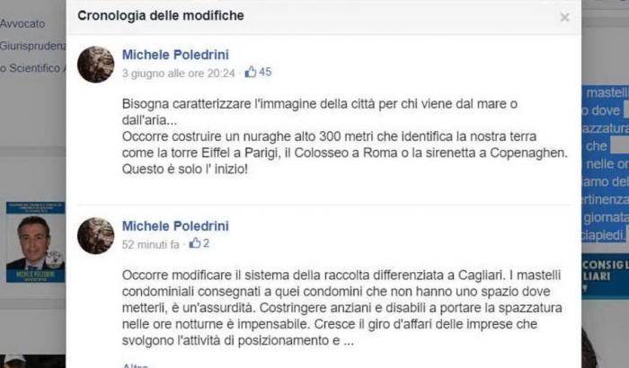 Michele Poledrini, avvocato candidato con la Lega alle comunali di Cagliari.