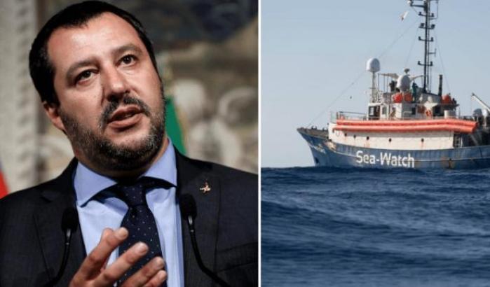 Salvini insiste a insultare Sea Watch: "Fa traffico di esseri umani"