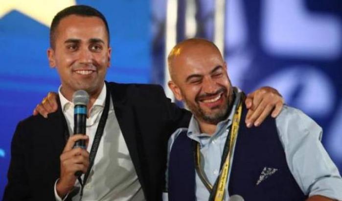 Luigi Di Maio, a sinistra, e Gianluigi Paragone