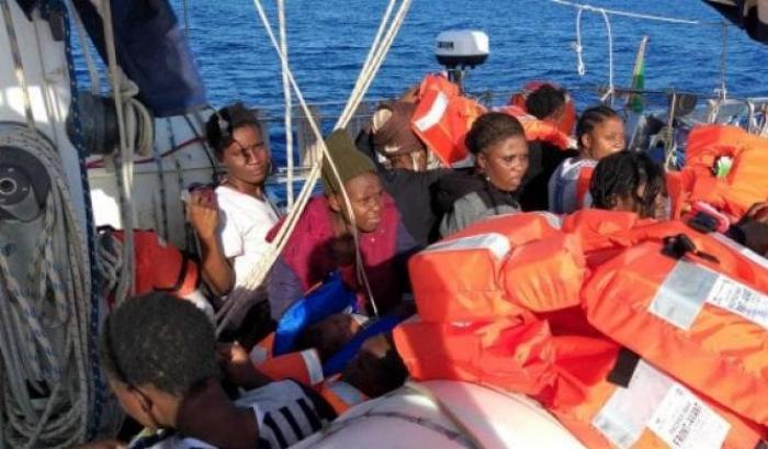 I migranti salvati da Mediterranea