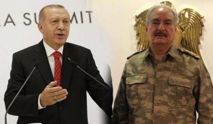 Guerra civile in Libia, la Turchia di Erdogan contro Haftar: 
