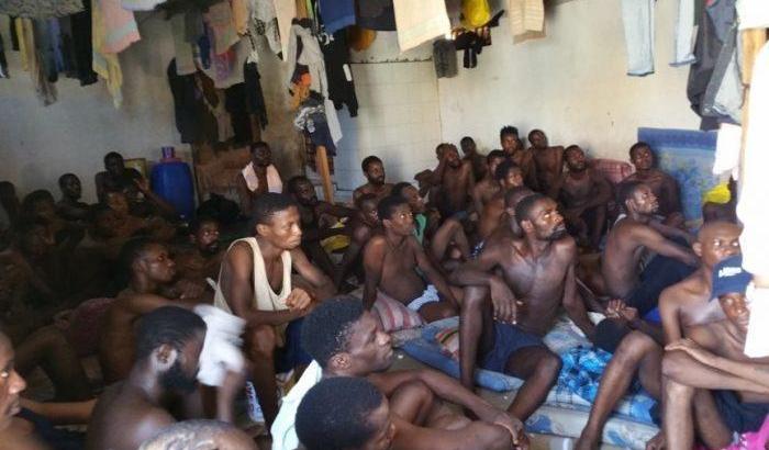 Migranti detenuti in Libia