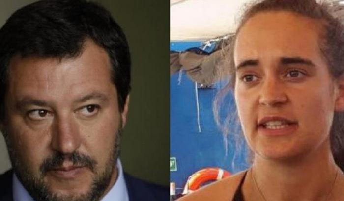 Salvini e Carola Rackete